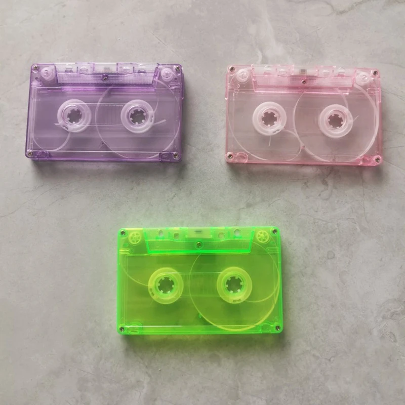 NEW 1Pc Cassette Tape Transparent Storage Box Audio Magnetic Recording Blank Tape Case Dustproof Box