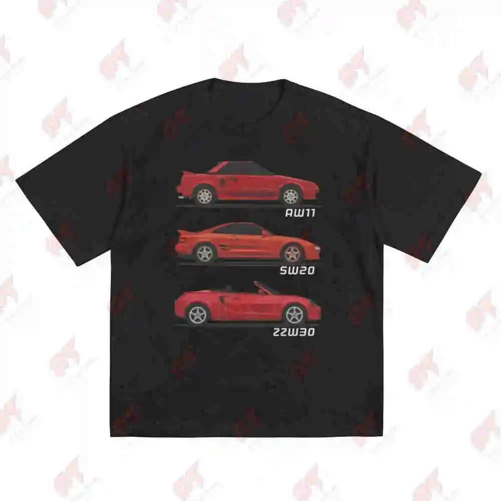 JDM MR2 Generations Short Sleeve Tee 100% Cotton T-Shirt