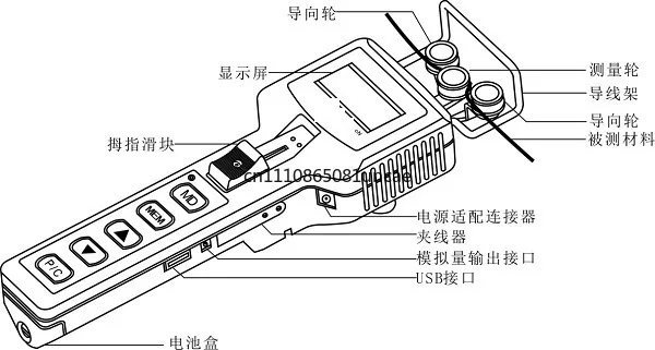 

Handheld digital tension dynamometer, tension wire, cable, wire rope, metal cable tension meter