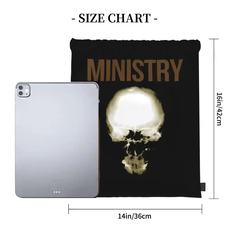 1991 Ministry Al Jourgensen The Mind Is A Terrible To Taste Drawstring Bags Gym Bag School Multi-function