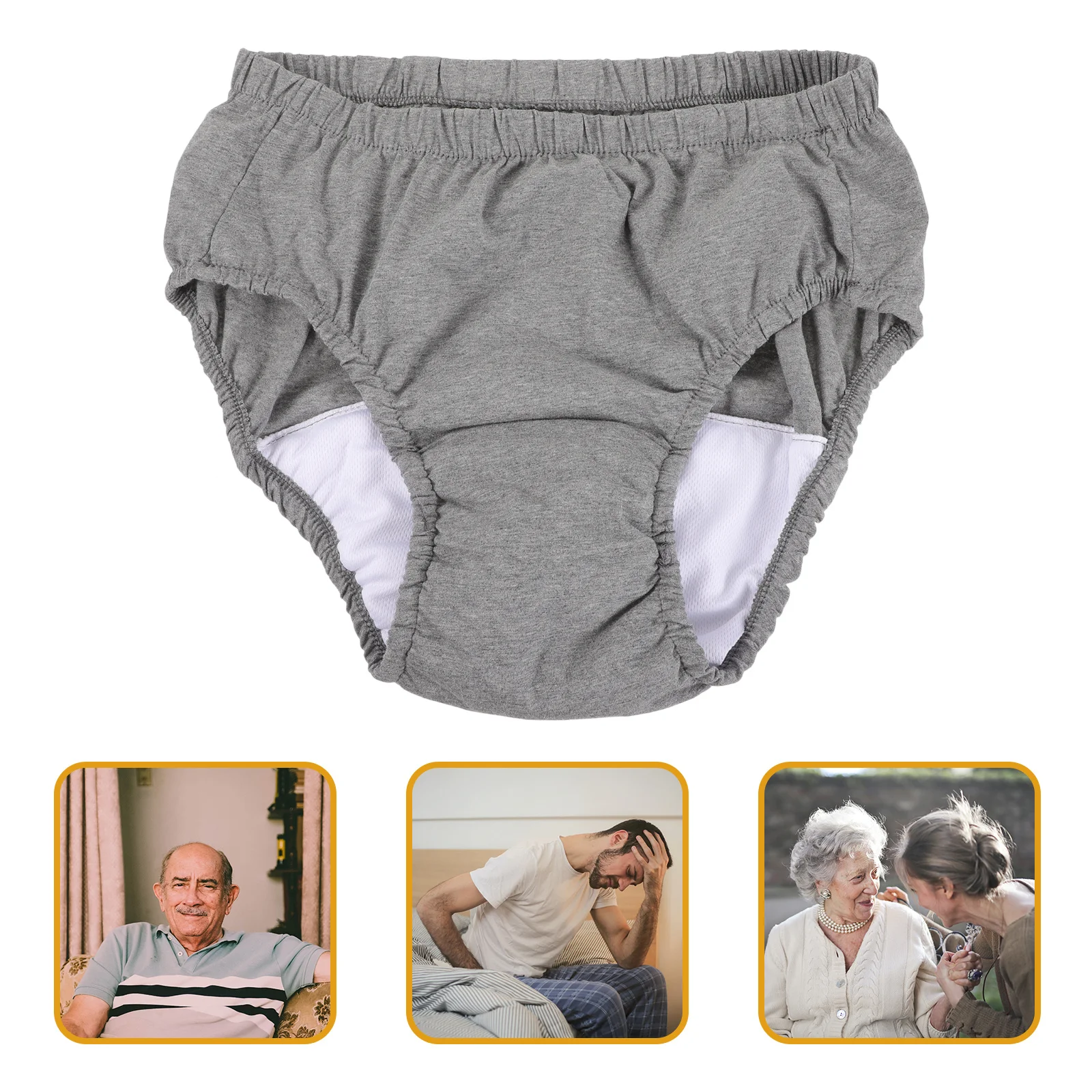 بنطال سلس البول قابل للغسل لكبار السن قابل للتنفس وقابل لإعادة الاستخدام حفاضات الكبار حفاضات قطنية مريحة لمرضى طريح الفراش