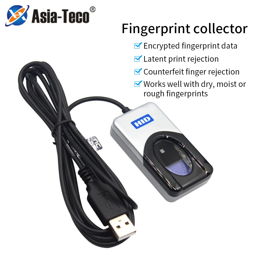 Fingerprint Collector Scanner, Scanner criptografado, U.Are.U, 4500, Dedo BIOMÉTRICO Único Original, USB Desktop Reader, URU4500