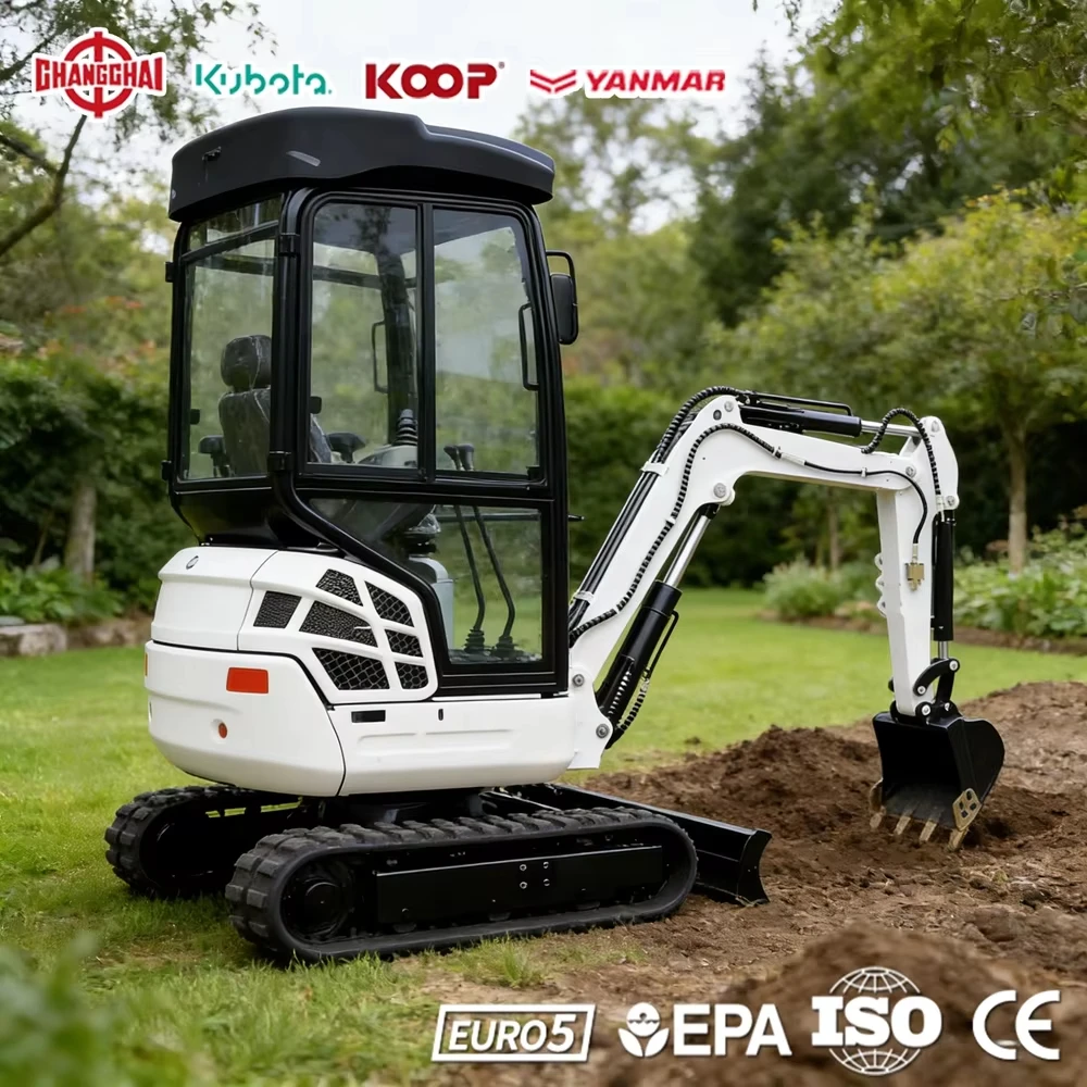 

Mini Excavator For Construction 1.2Ton 2.0Ton 2.5Ton Yanmar Diesel Engine Hydraulic Garden Machine Construction Tool Europe