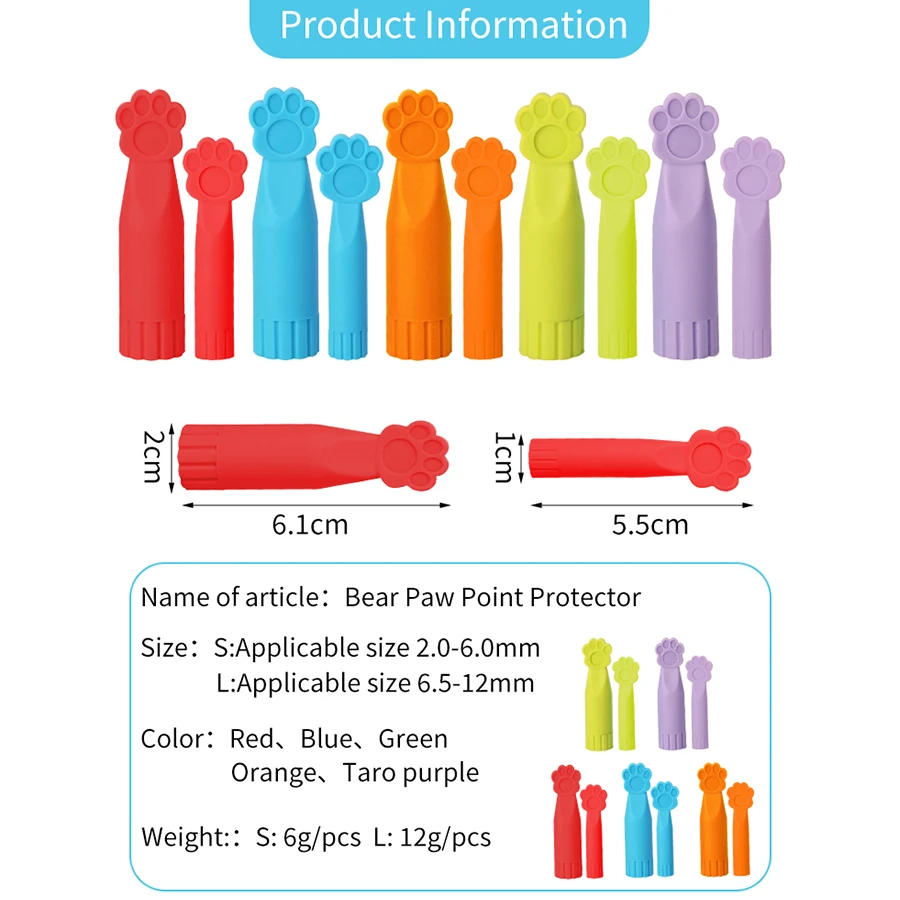 Cat Claws Love Gestures Shape Knitting Needle Blockage DIY Knitting Accessories For Beginners In Knitting Needle Cap