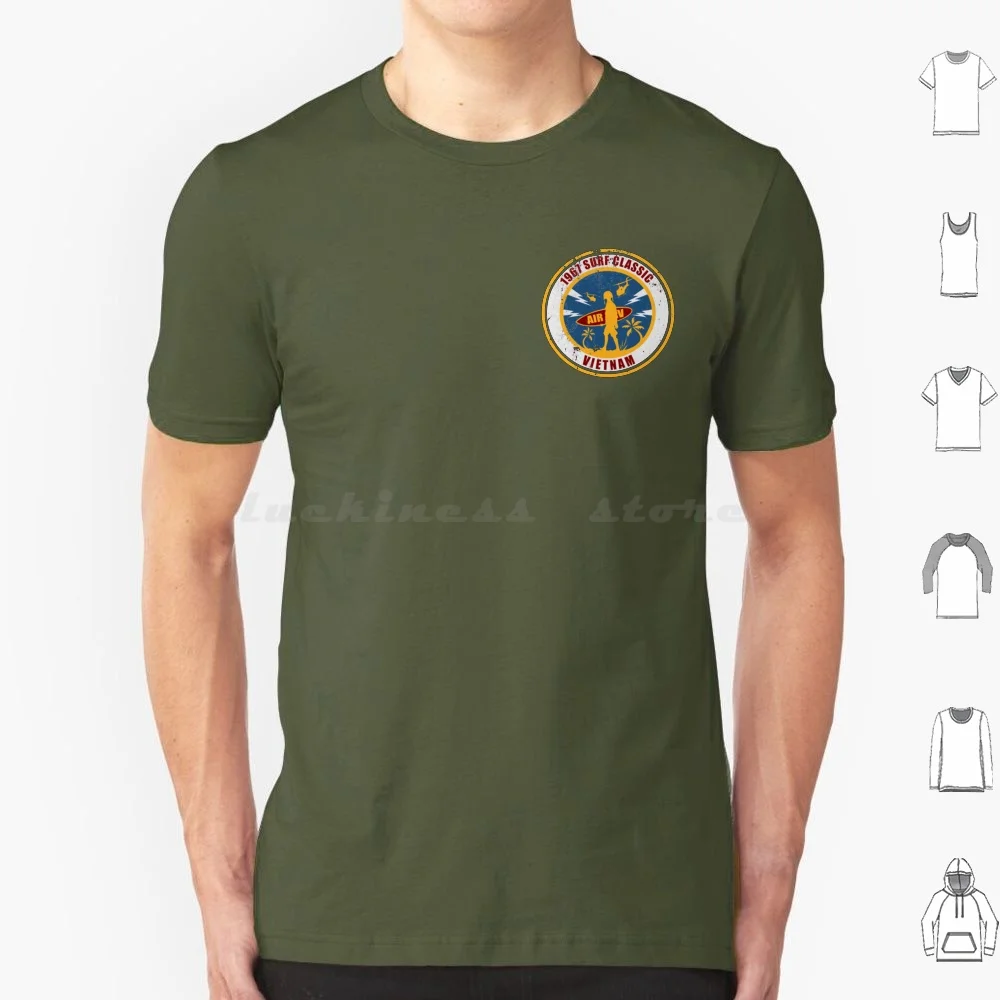 

1967 Surf Classic Vietnam ( Distressed-Small Logo ) T Shirt Big Size 100% Cotton Air Cav Air Cavalry Ride The Thunder Air Cav