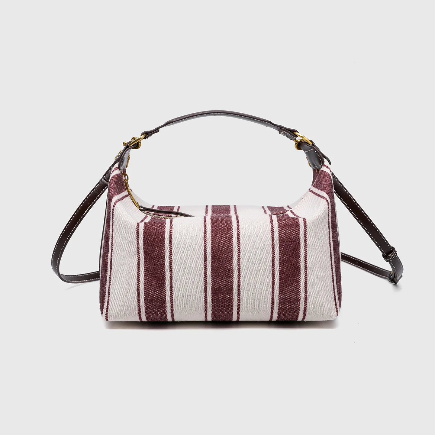 Sewing Thread PU Shoulder Bags Zipper Large Capacity Women's Bags 2025 Crossbody Bags with Wide Strap Tote Purses