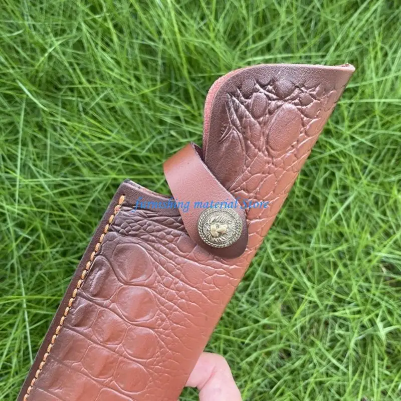 Y5GD Flexible Leather Blade Cover Measuring 35cm Total Length With 24.5cm Blade Space For strengthened