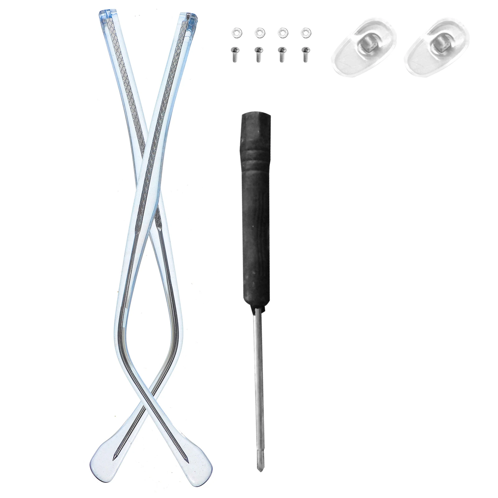 

Metal Glasses Replacement Sturdy Eyeglass Replacement Temple Eyewear Temple Blue Frame Comfortable Universal Repair Kit