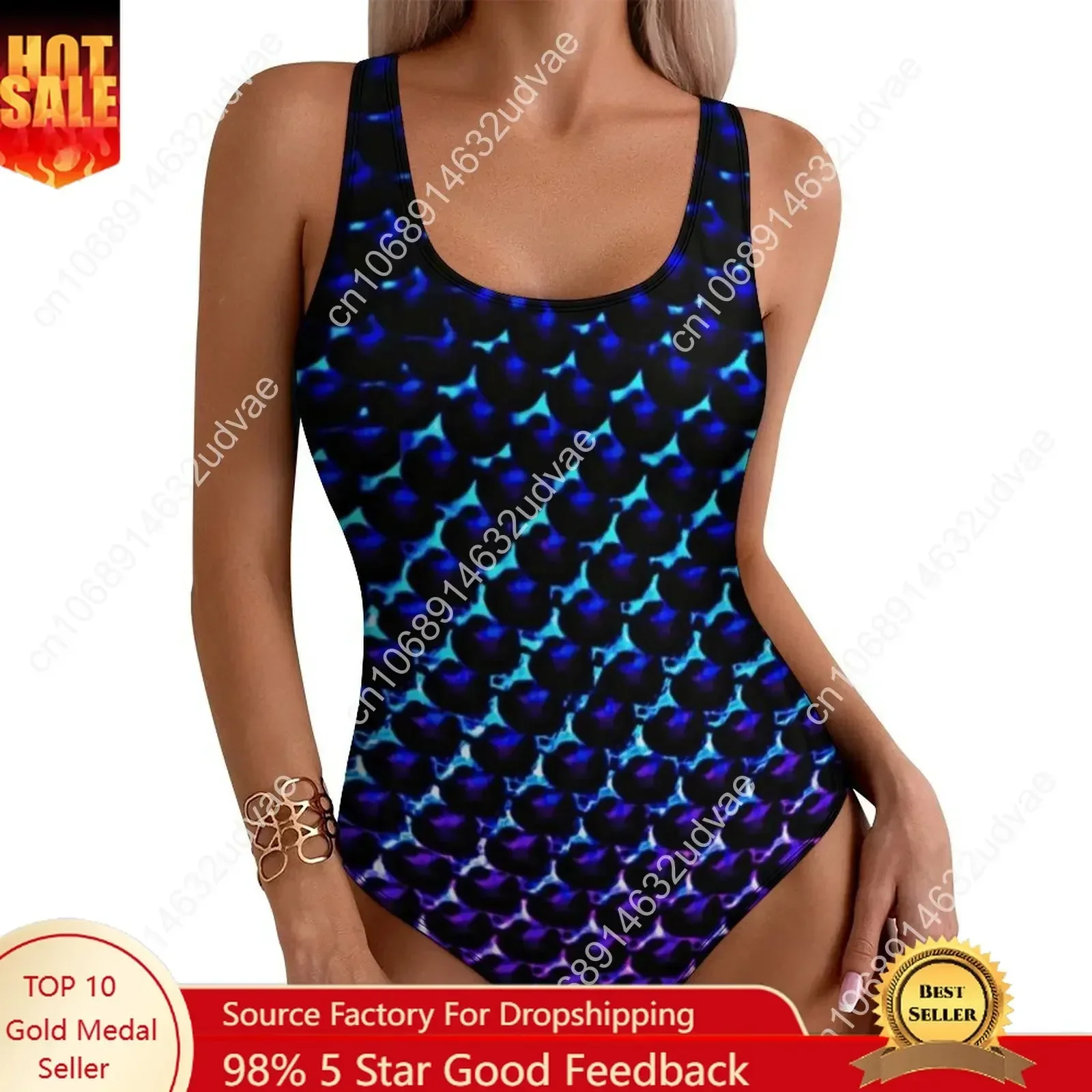 Patterns Metallic Swimsuit Colorful Sparkles One Piece Swimwear Push Up Fashion Bathing Suit Sexy Holiday Graphic Beach Wear