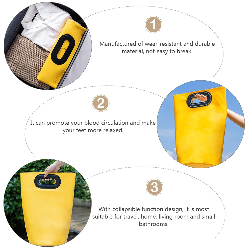 

Portable Spa Foldable Foot Bath Basin For Travel Home Collapsible Design With Handle Durable Material Relax Feet Circulation Tub