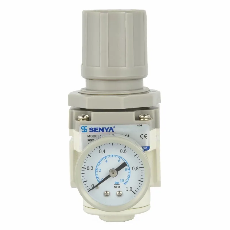 

Air Source Treatment Pressure Control Air Regulator Aluminum Alloy Adjustable Pneumatic Air Filter Regulator