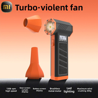 NEW XIAOMI Violent Fan 130000RPM Electric Air Duster Power Display Turbo JetFan Air Blower Car Washing Keyboard Cleaning Tool