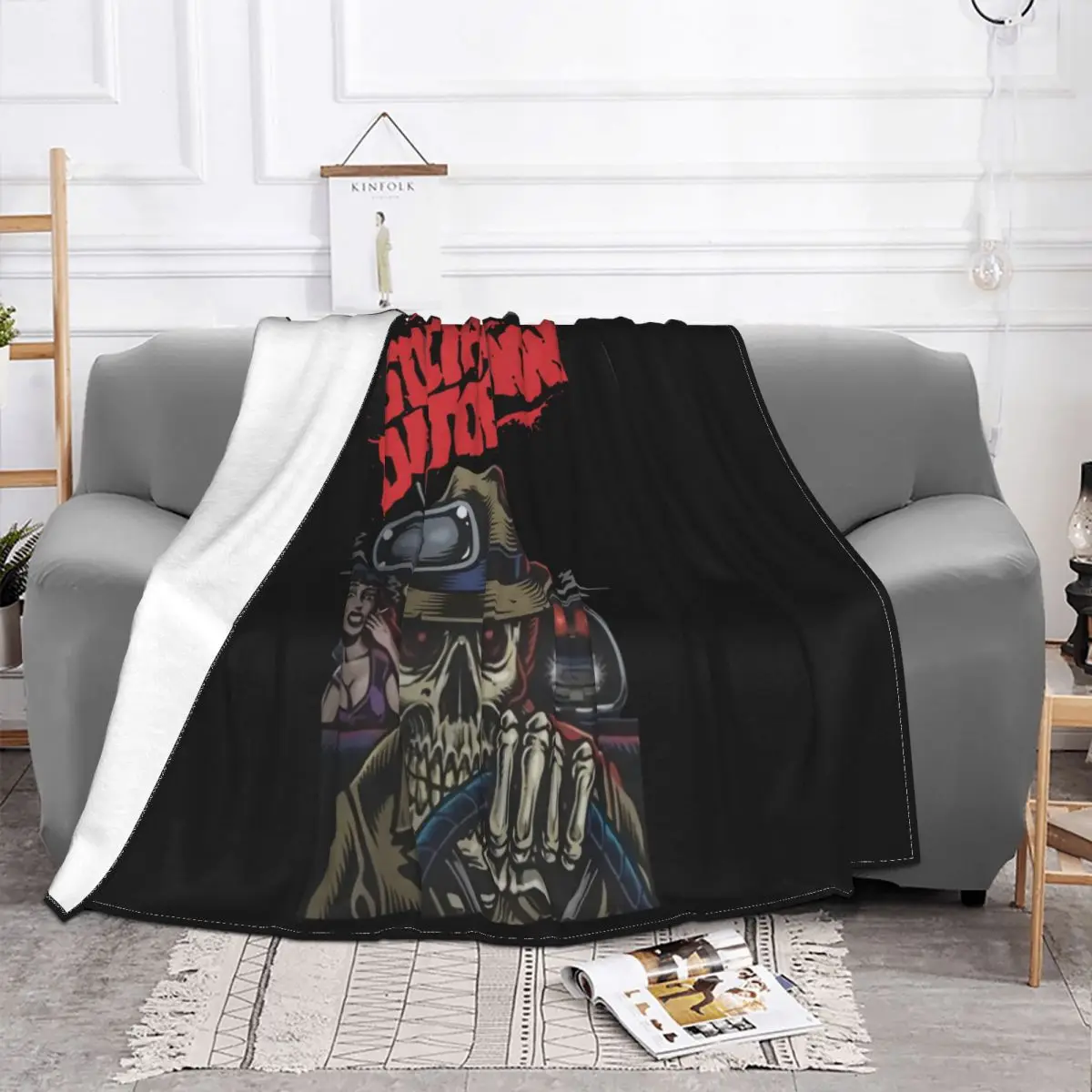 New Cool Social Distortion Punk Rock Band Mens Black S 3Xl 2021 Latest Loose Streetwear Throw Blanket