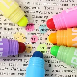1/2Pcs 6 In1 Highlighter Marker Pen Stackable Portable Cute School Supplies Delicate Unique Solid Fluorescent Painting Pencil