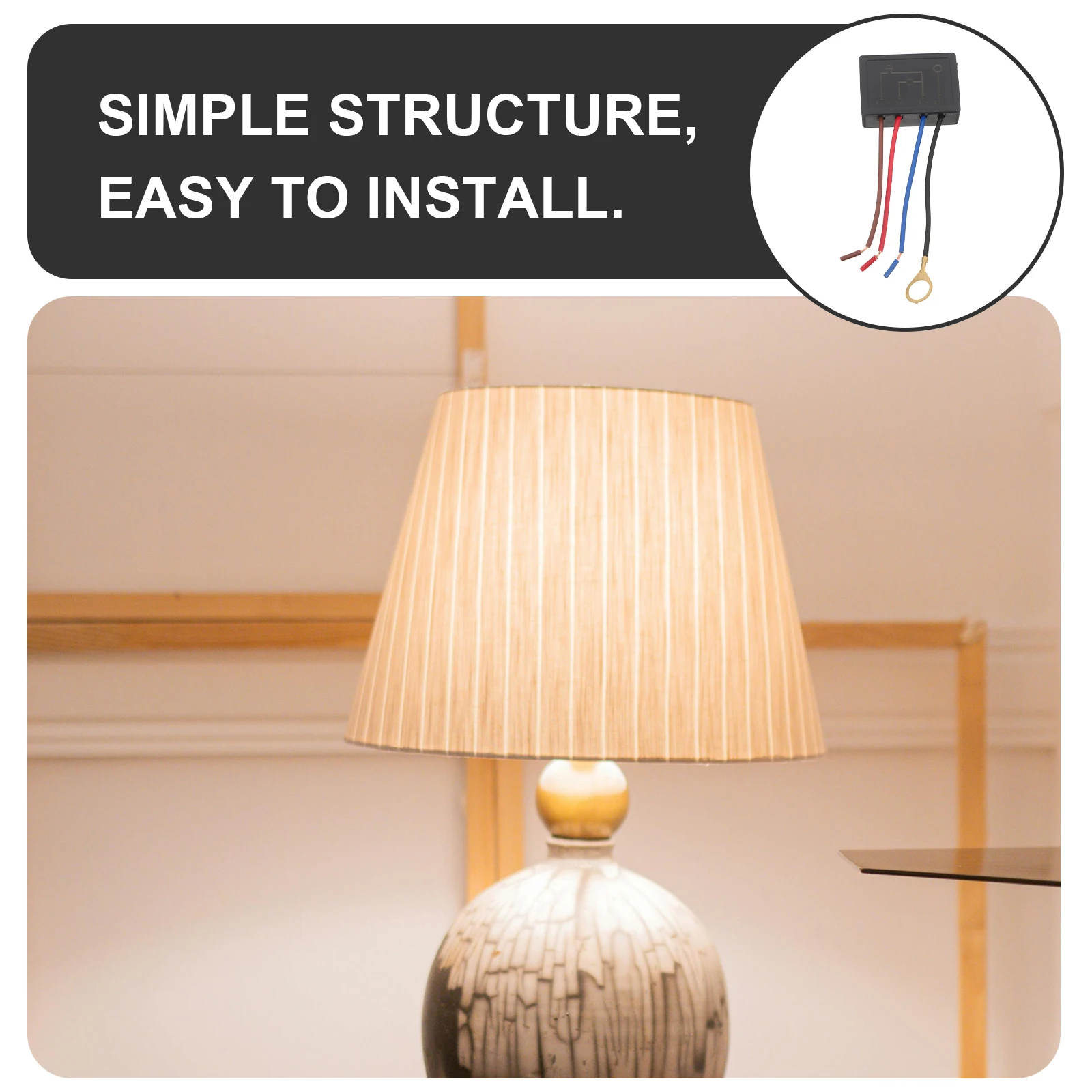 2pcs Touch Switch Light Module Lamp Control Neutral Abs Table Accessories Durable Easy Install Random Color Table Lamp