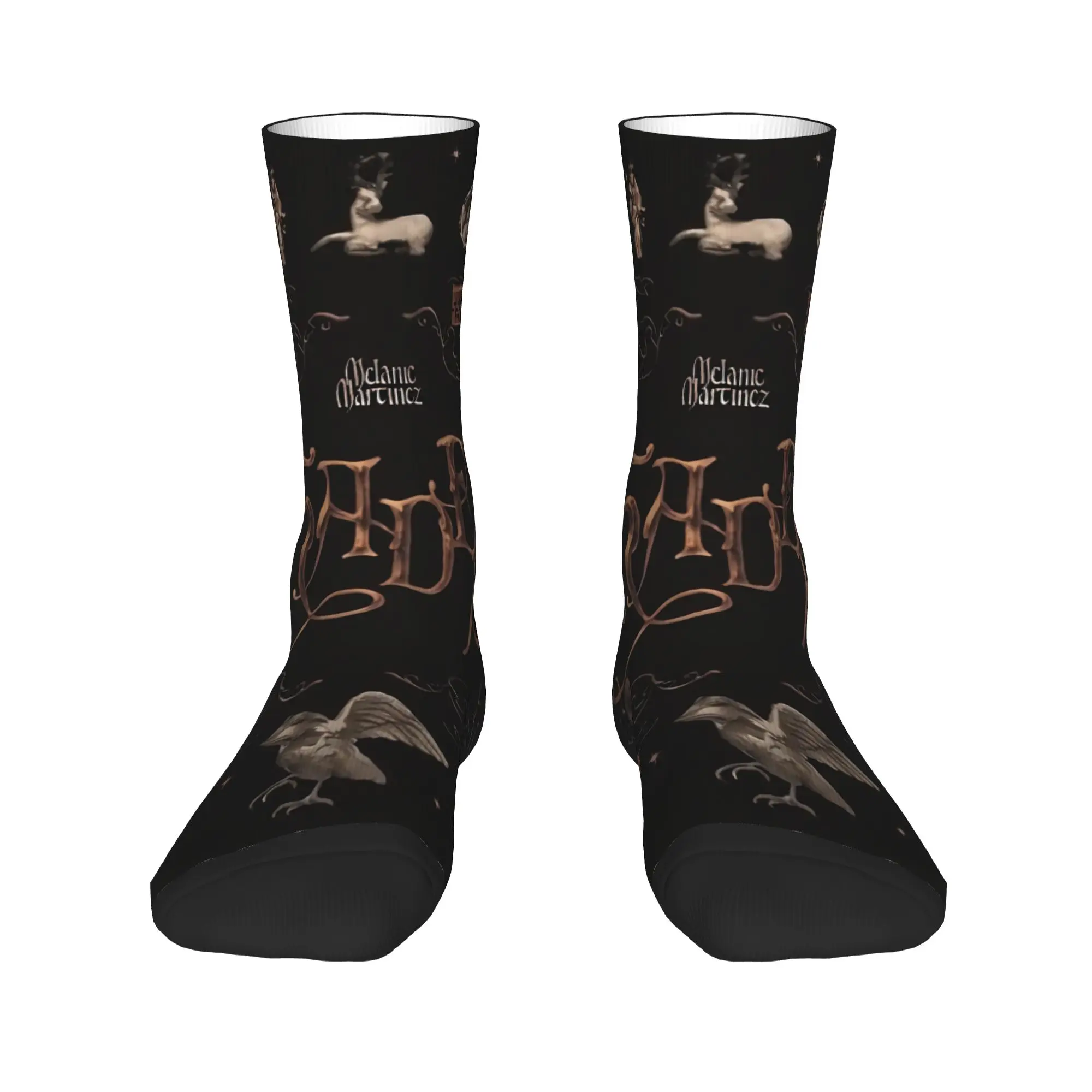 Melanie Martinez Heads Socks  Anti Skid Stockings Men Soft Running Sports Socks Autumn Korean Pattern Socks