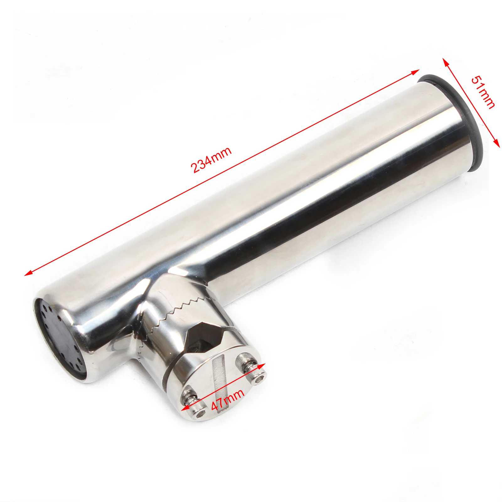 2 szt. Uchwyty na wędki ze stali nierdzewnej do łodzie rybackie szyn od 19 mm (3/4 \