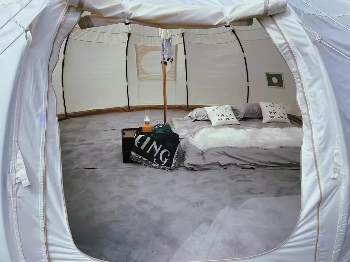 Cheap And Fine Luxury Glamping Tent Family Camping Tent Lotus Tent For Sale