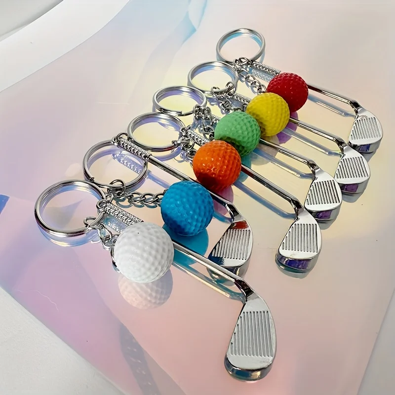 Golf Ball Key Chain Pendant: Add a Sporty Touch to Your Look! Perfect Gift for Golf Enthusiasts