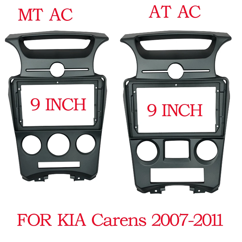 2 Din Car Android Frame Audio Fitting Panel 9 inch For KIA Carens 2007-2011