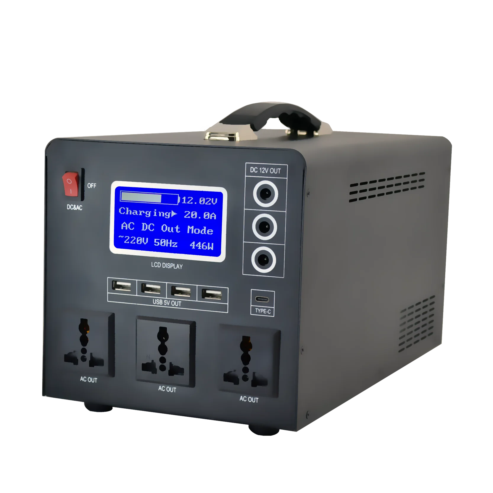 Portable Electric Solar Generator 1000W 110V 220V Lifepo4 Battery Power Generator Station Industrial Solar Energy System