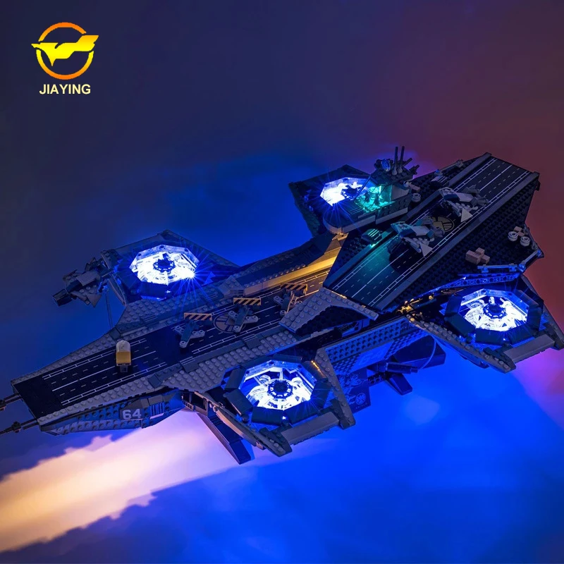 LED lighting kit for Lego 76042 the SHIELD helicarrier building block bricks (only light no model)