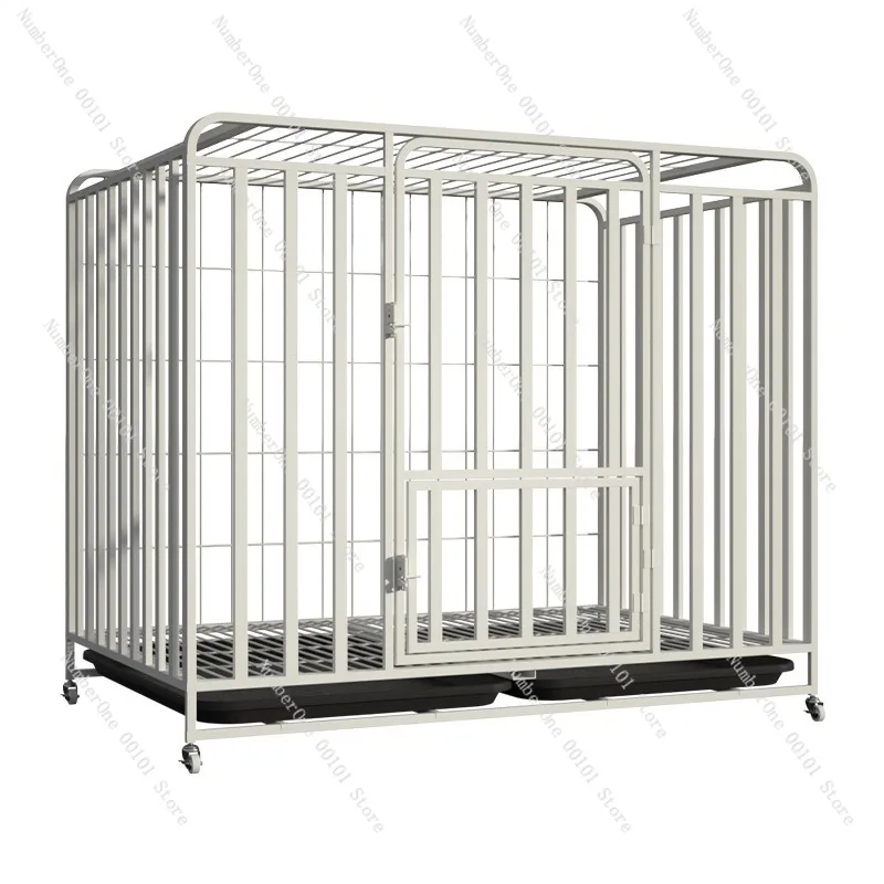 Modern Foldable Pet Dog Crate Indoor Home Kennel with Toilet Tray for Large Medium Small Dogs Labrador Golden Retriever Border