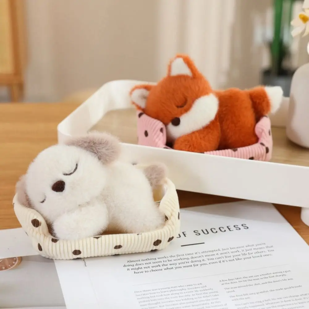 PP Cotton Sleep Animal Plush Toys Fluffy Lifelike Lie Prone Animal Toys Collection Ornaments Cartoon Rabbit Bear Pig Doll