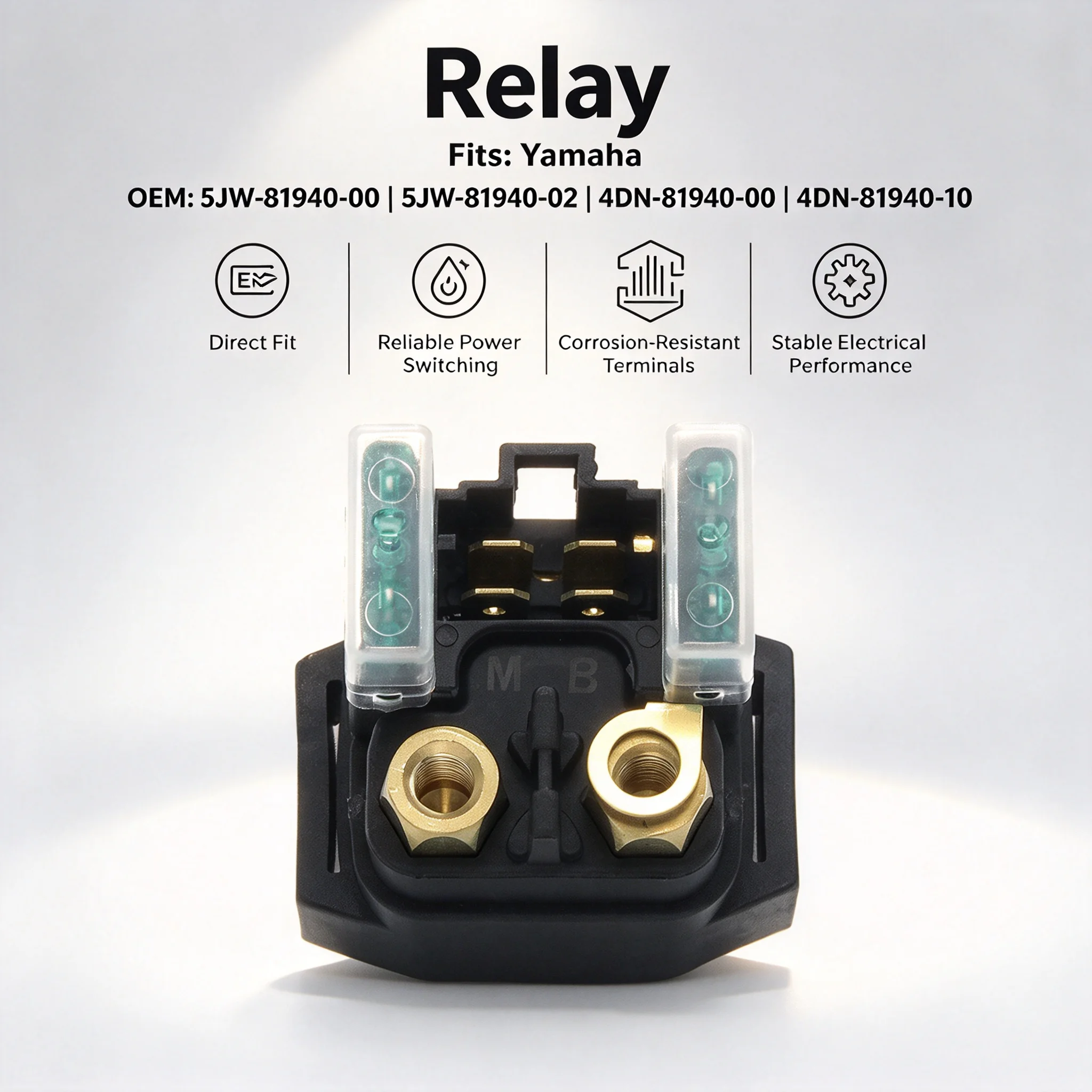 Starter Relay Solenoid For Yamaha FJR1300 FZS1000 Fazer FZ1 FZ1S FZS600 TDM900 XT1200ZE Super Tenere ES XVS1100 Classic
