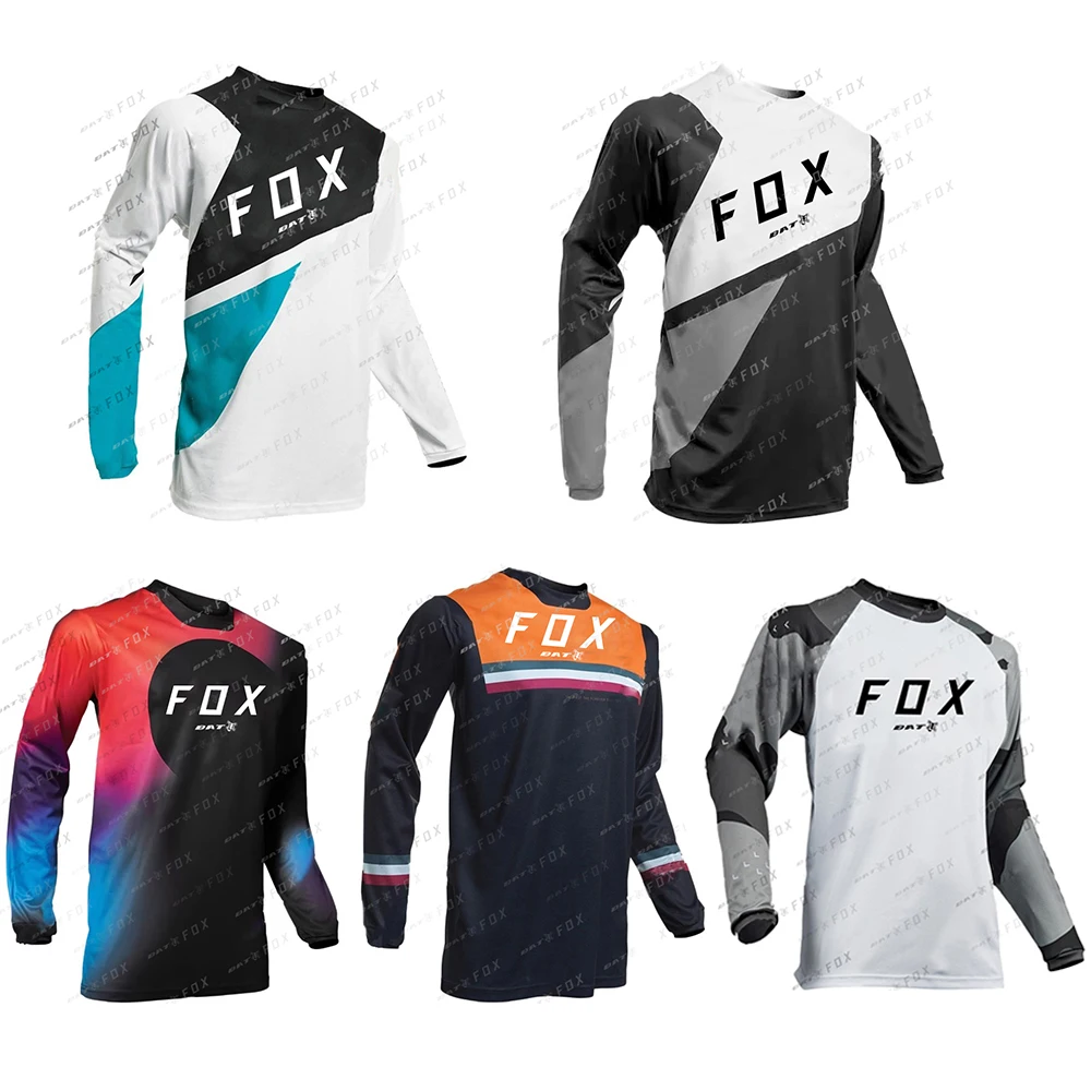 

Men's MTB T-Shirts BATFOX Motorcycle Jersey Offroad DH Cross Enduro Downhill Jersey Ropa De Moto