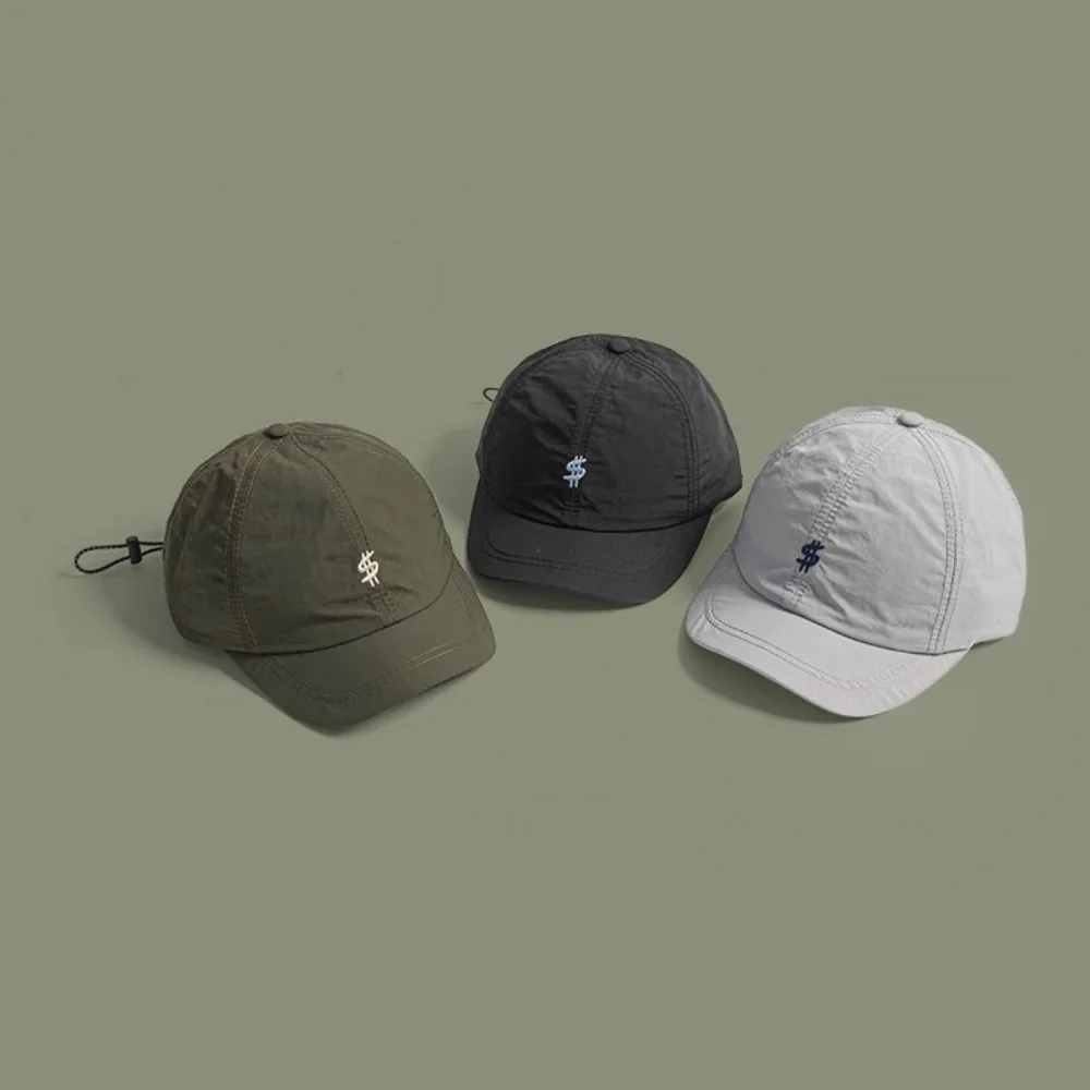 

Retro Short-brimmed Baseball Caps Sunscreen Thin Sports Hat Quick-drying Breathable Sun Hat Men