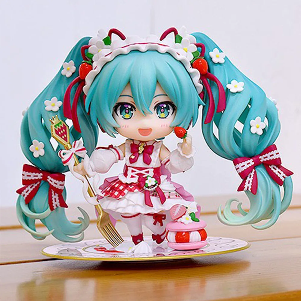 10 سنتيمتر هاتسون ميكو الشكل أنيمي المفاصل تتحرك تغيير التعبير Q نسخة لعبة مجسمة هدية جمع الحلي البلاستيكية #3