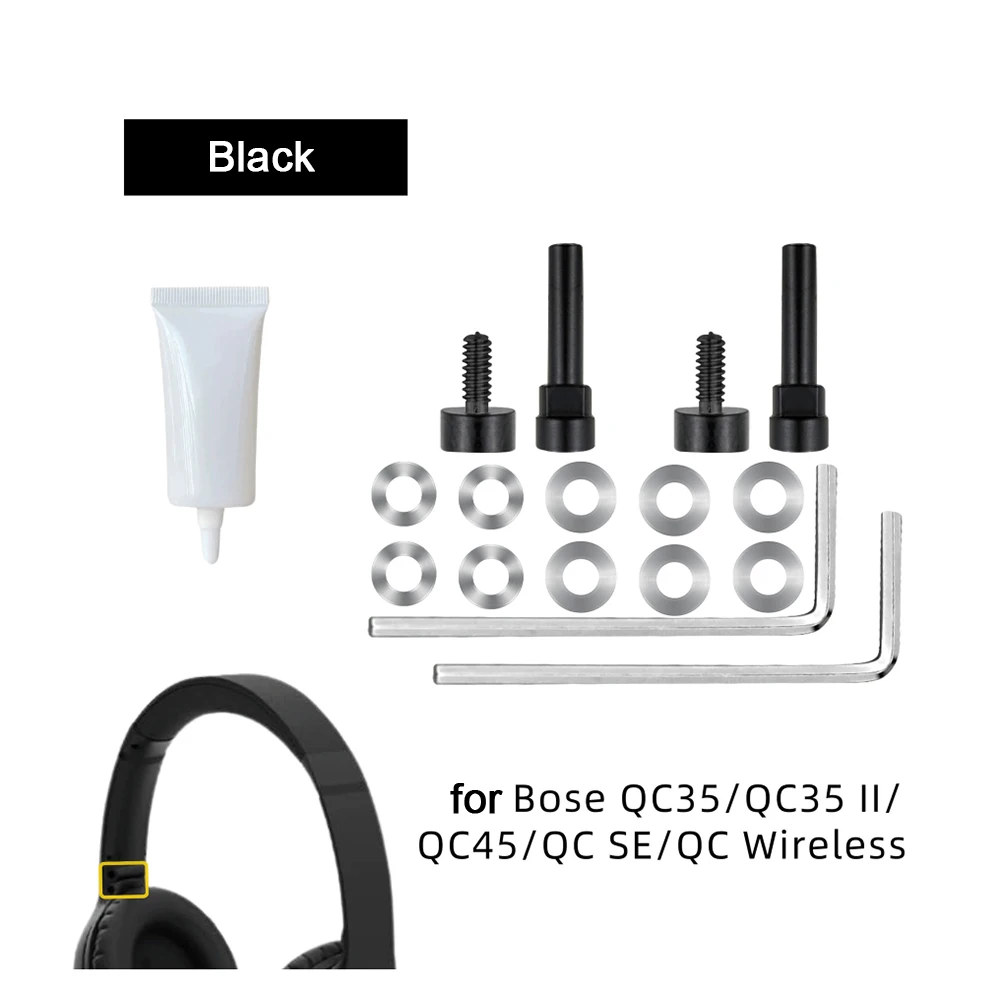 POYATU for Bose QC35 QC35 II QC45 QC SE Hinge Screws Only - Replacement Pivot Screws for Headphone Repair view 3