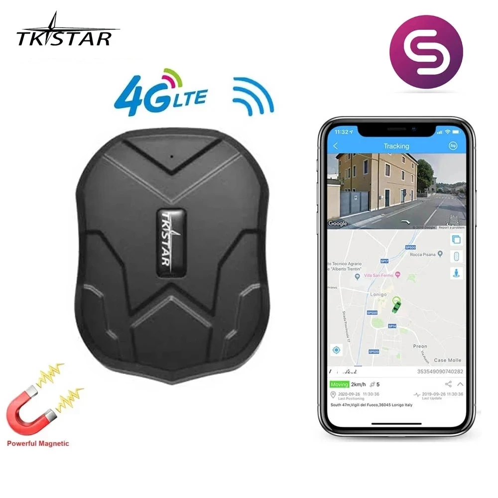 

TK905 TKSTAR 4G Car GPS Tracker 5000mAh 90 Days Standby Dual Positioning Real Time Tracking Free Web APP Vehicle Accessories