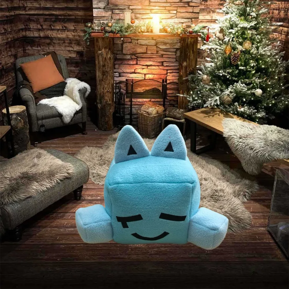 

Плюшевая кукла-кубик «Синий кот»: милая аниме-игрушка, подарок на день рождения и Рождество