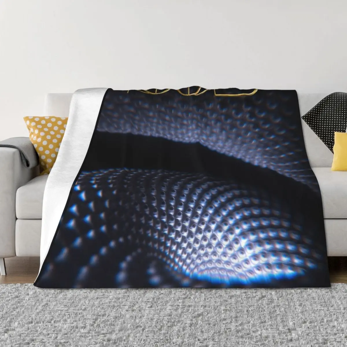 

Black Tool-Metal Throw Blanket bed plaid Winter beds cosplay anime Plush Blankets