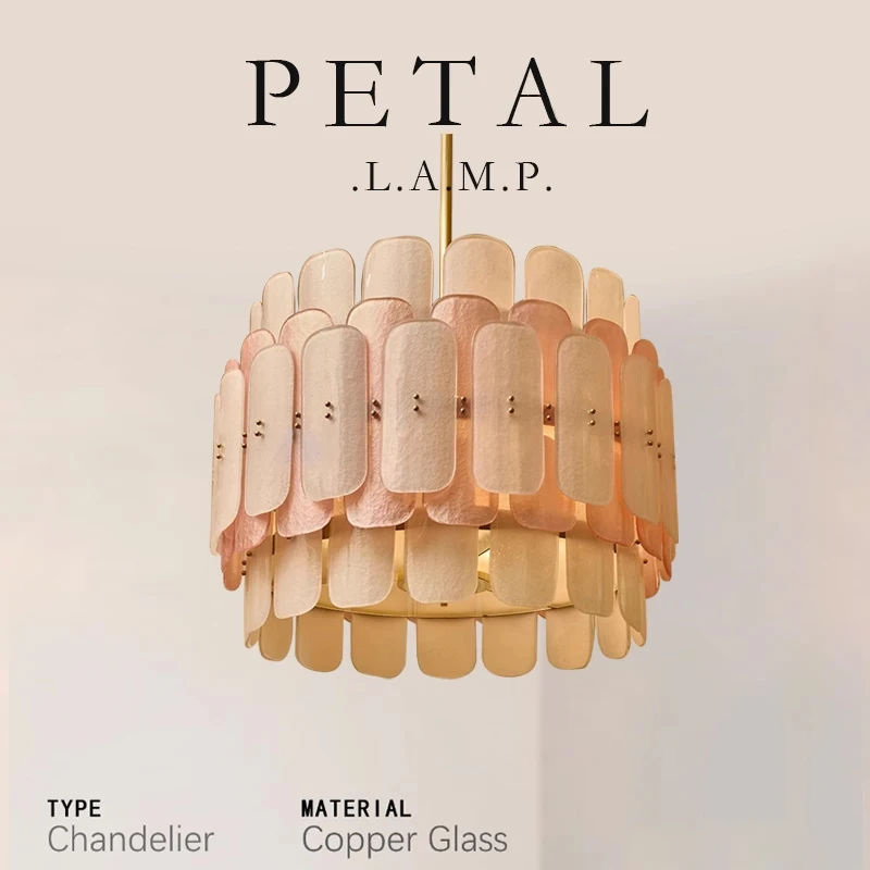 

French Petal Chandelier Indoor Lighting Pendant Light for Home Decoration Suitable for Living Dining Bedrooms And Study Rooms