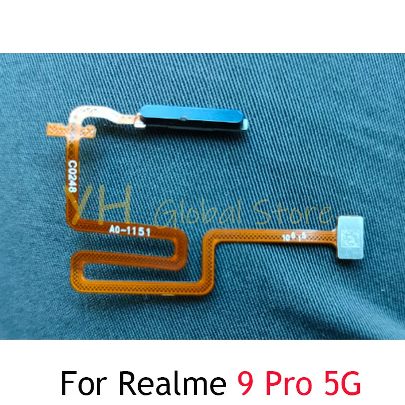 

For OPPO Realme 9 9i Pro Speed 5G Fingerprint Reader Touch ID Sensor Return Key Home Button Flex Cable Repair Parts