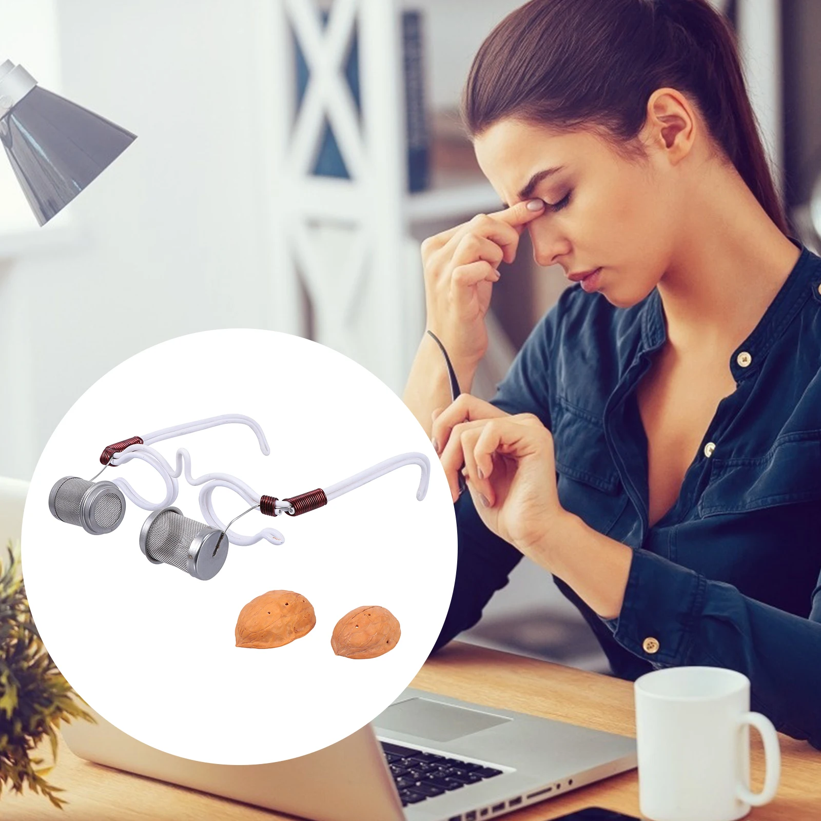 

Устройство для прижигания глаз, оправа для очков из скорлупы ореха, эргономичный дизайн, портативный монитор для ухода за глазами, безопасный аксессуар