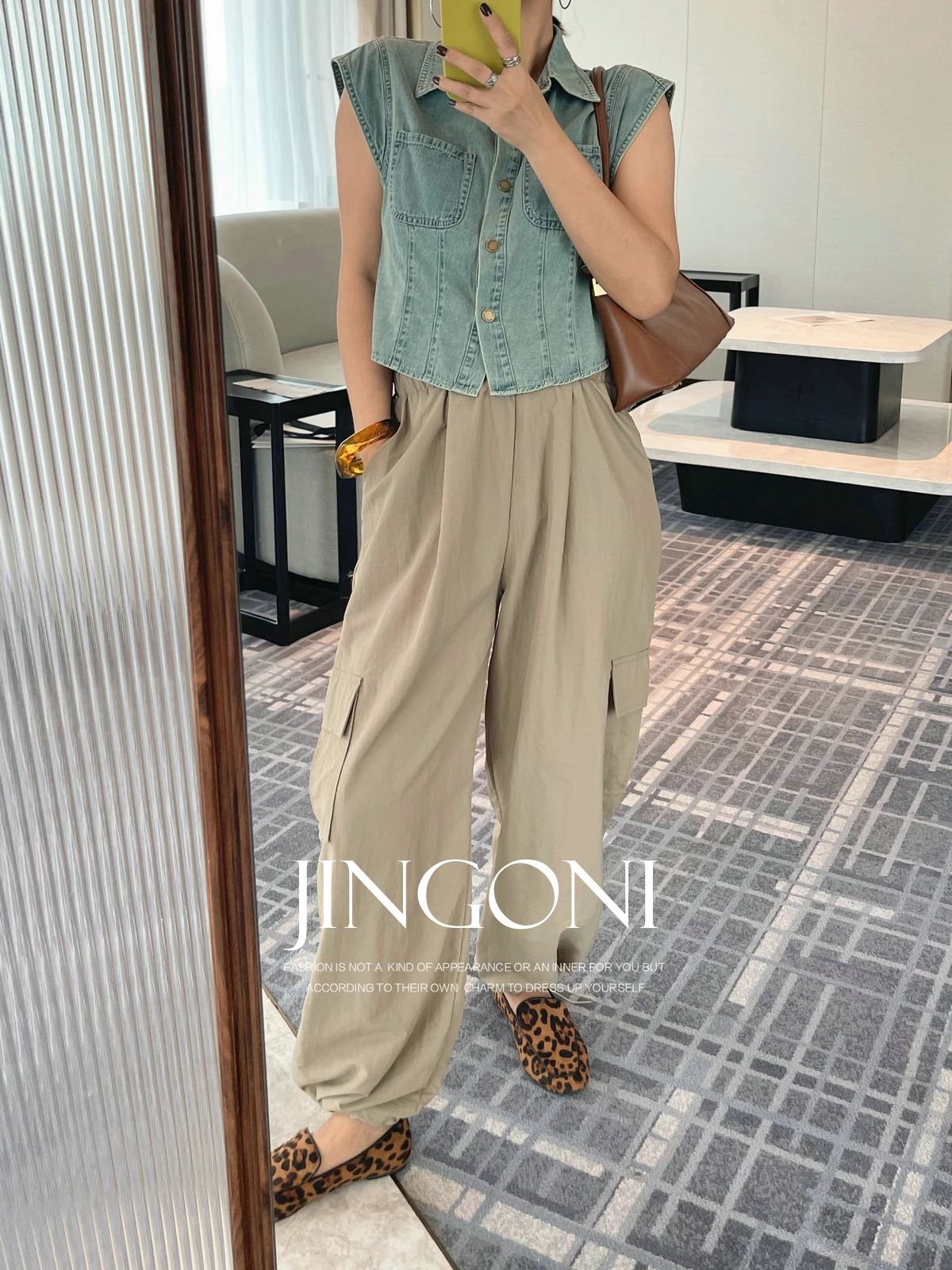 Long Pants Cargo Wide Leg Y2k Woman Clothing 2024 Summer Korean Fashion Style Elegant Vintage Trousers High Waist Chic Casual