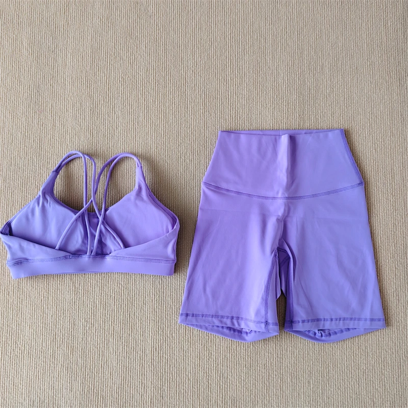 Yoga Clothes Shorts Suit Gym Bra Matching Shorts Sexy Women Sportswear Running Exercise Spice Girls Fitness Clothes Shorts Suit