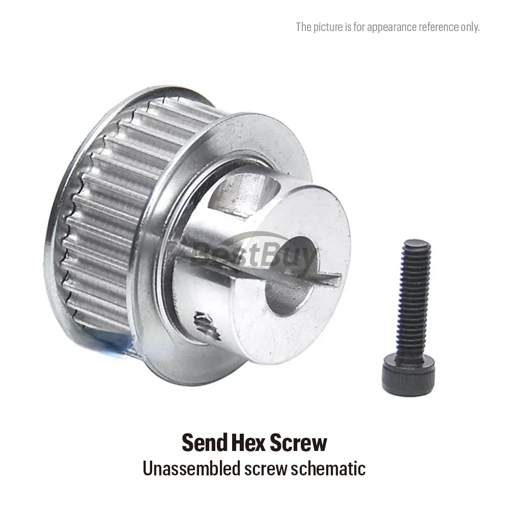 3M 20 T/22 T/24 T/25 T/26 T/28 T/30 Tanden K Vastklemmen Type Synchrone Wielen Boring 5-16mm voor Riem breedte 10/15mm 3D Printer Accessoires