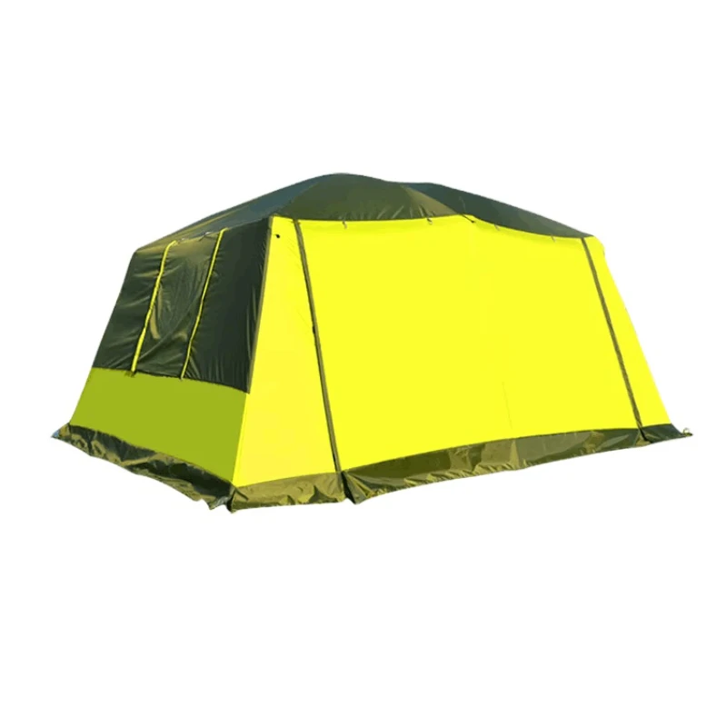 Customizable outdoor camping tent Double-layer two-room awning tent camping rain protection 6 - 10 people larger tent