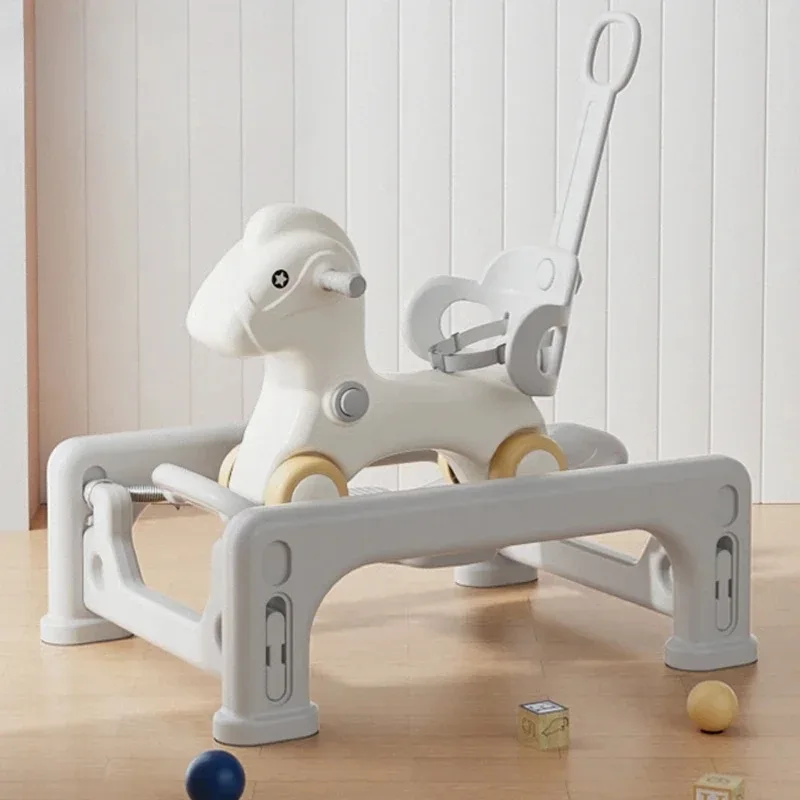 

New Customizable Children Unicorn Chair Unpowered Christmas 3 In 1 Baby Plastic Kids Rocking Horse Ride On Toy Animals