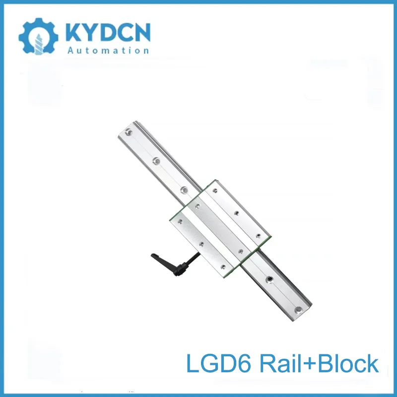 High Speed Aluminum Alloy Linear Double Axis Core Guide Rail LGD6 LGD8 LGD12 LGD16 Sliding Track with Roller Slider for CNC DIY