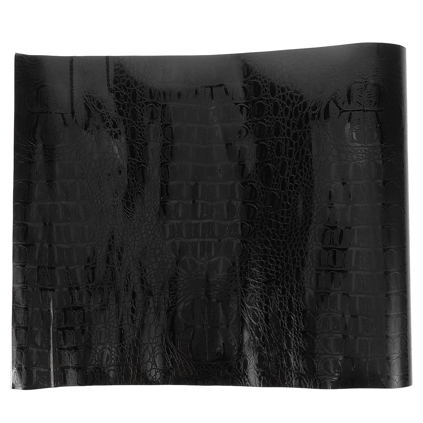 

152Cmx30Cm Crocodile Texture Black Vinyl Wrap Self Adhesive Durable Film For Car Interior Furniture Diy Auto Accessories Vehicle