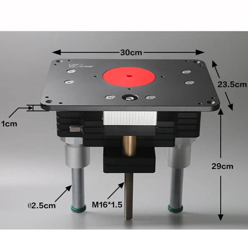 107 To 65mm Woodworking Heavy Duty Router Lift with Aluminium Router Insert Plate Engraving Flip Board Bakelite Milling Trimming