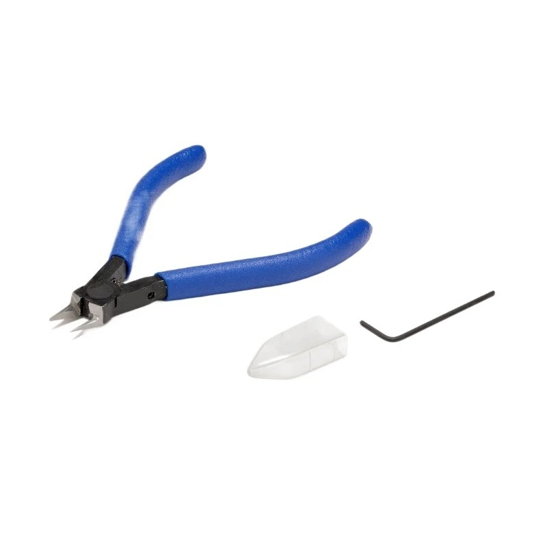 For Plastic Model, Special Double-edged Ultra-thin-edged Nozzle Pliers, with Limit Screws HT398