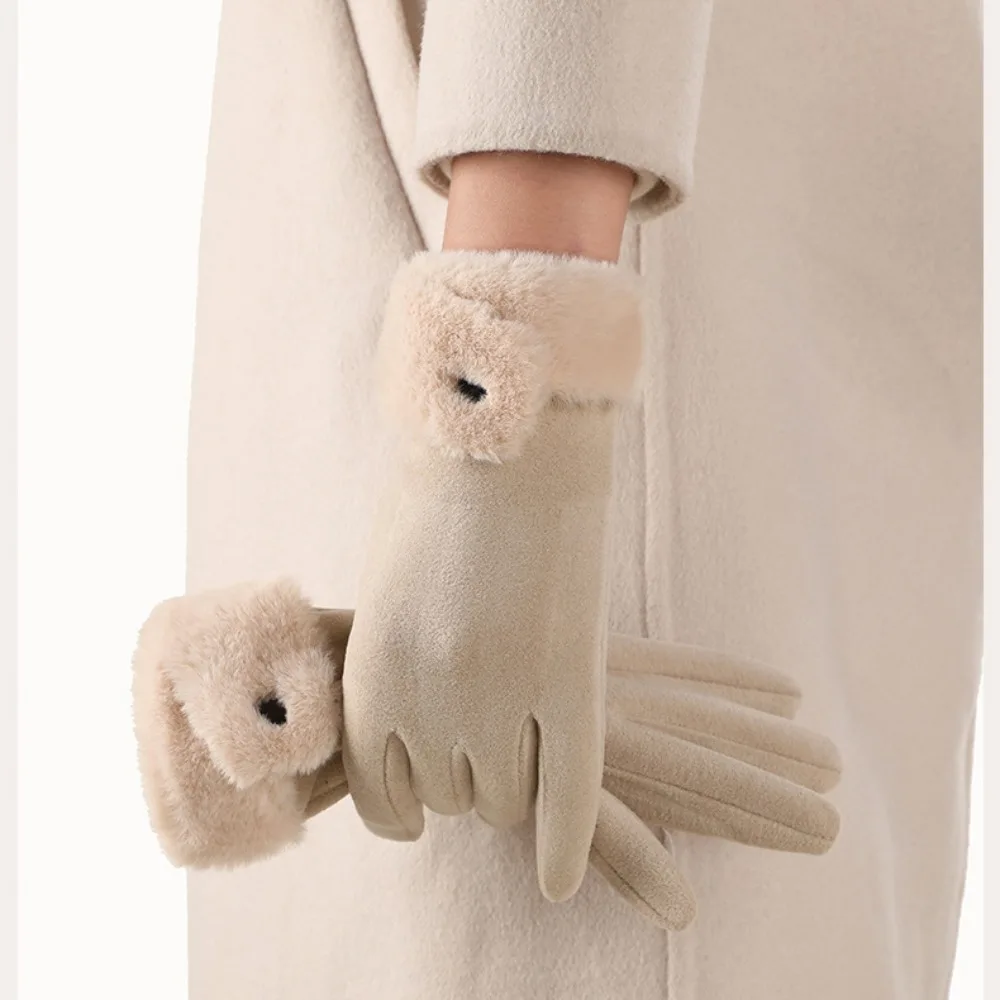 2024 터치 스크린 겨울 장갑, 따뜻한 전체 손가락 터치 스크린 장갑, 방풍 방한 장갑, 사이클링 운전