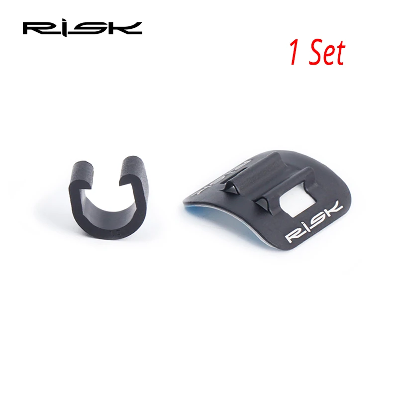 RISK C Shape Shift Brake Guide Cable Tube Fixed Clamp Frame Buckle Bicycle Cables Housing Aluminum Bike Oil Tube Fixed Clips